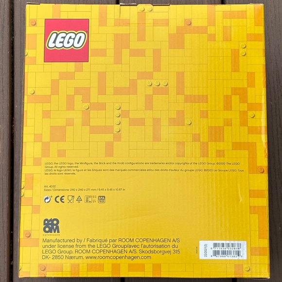 Lego Pumpkin Head LARGE Storage Container Toy Organization Bin Stackable Orange - Picture 4 of 7